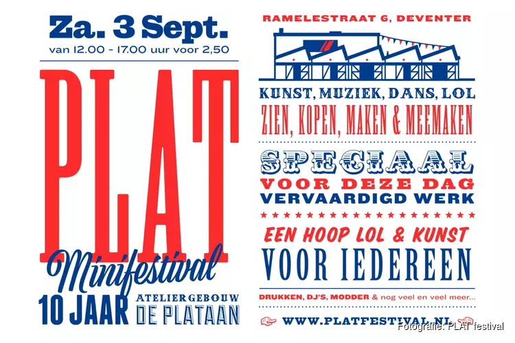 Minifestival PLAT: 10 jaar ‘De Plataan’