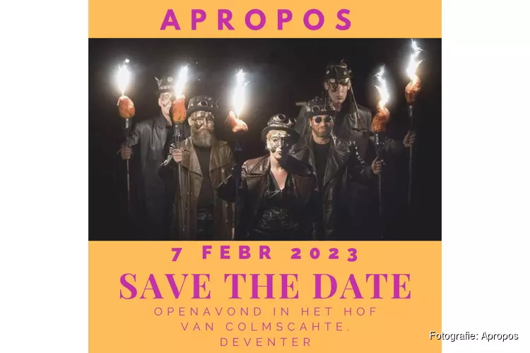 Open repetitie bij Zang-, dans- en theatergroep Apropos op dinsdagavond 7 februari 2023