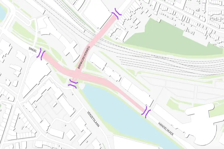 Handelskade donderdag 27 juni van 9 tot 16 uur afgesloten