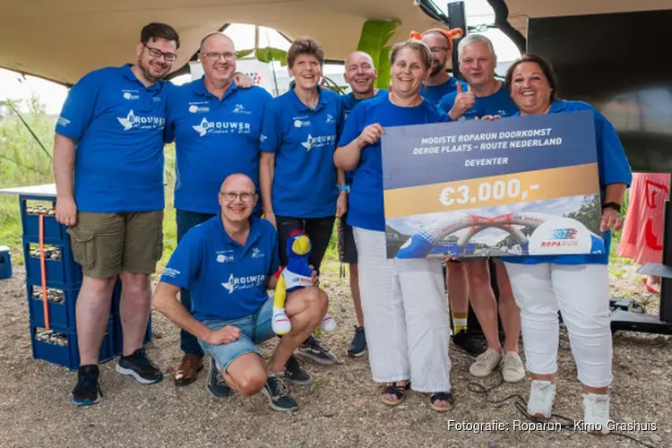 Deventer eindigt in top 3 van mooiste doorkomstplaatsen Roparun