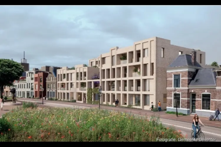 Winnend plan voor 41 nieuwe woningen aan IJsselfront Sluiskwartier