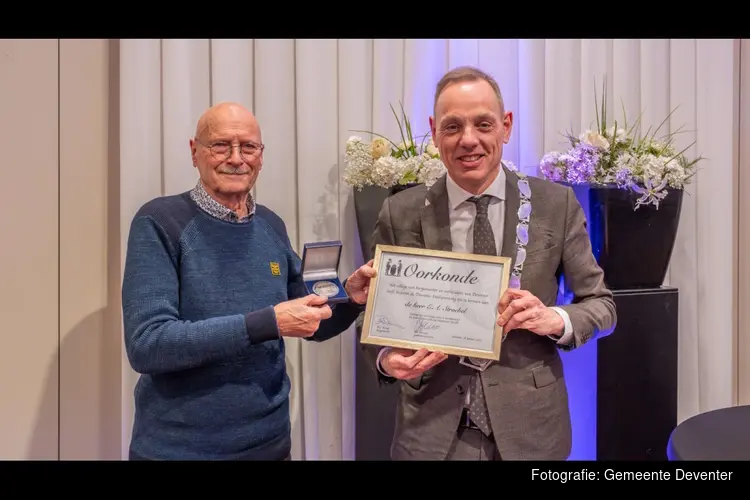 Deventer Stadspenning voor de heer Eric Stroebel